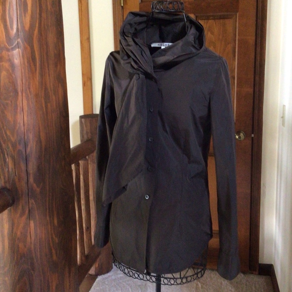 Hache brown nylon Jacket, Size 38